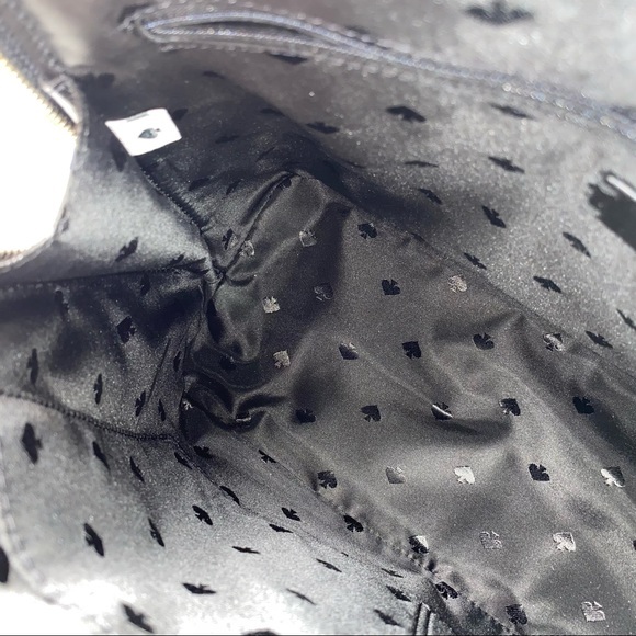 Kate Spade Handbag Patterson Drive Medium Dome Leather Satchel Bag in Black - Picture 10 of 11